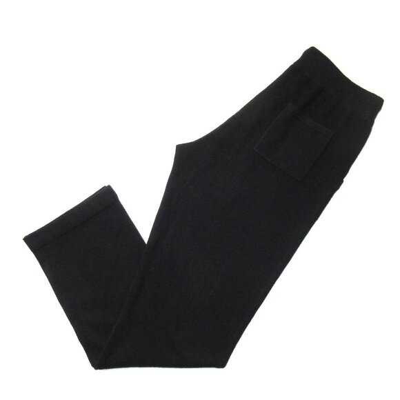 NWT Quince Cashmere Straight in Black Drawstring Pull-on Knit Sweater Pants M - Picture 5 of 6